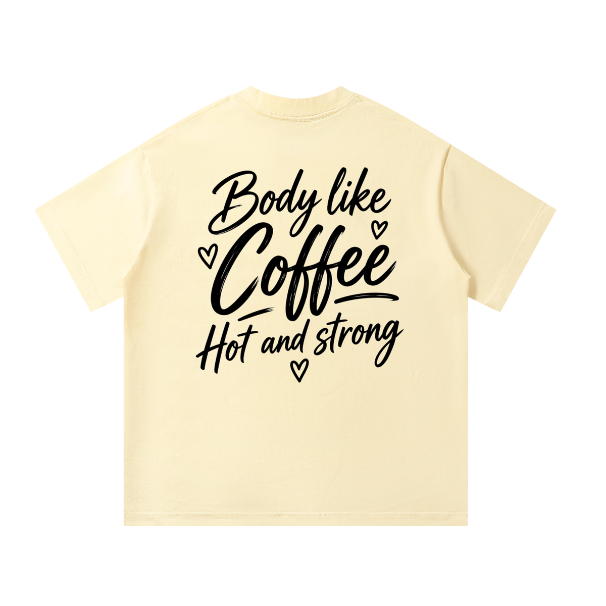 Women’s Body Life Coffee Heavyweight Oversized T-Shirt