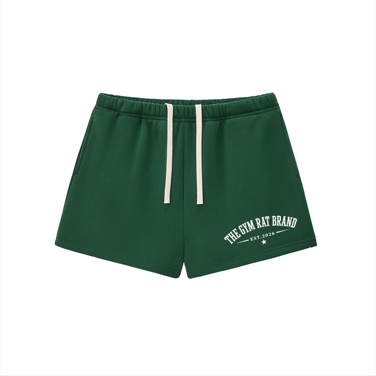 Women’s The Gym Rat Brand Essential Fleece Drawstring Sweat shorts