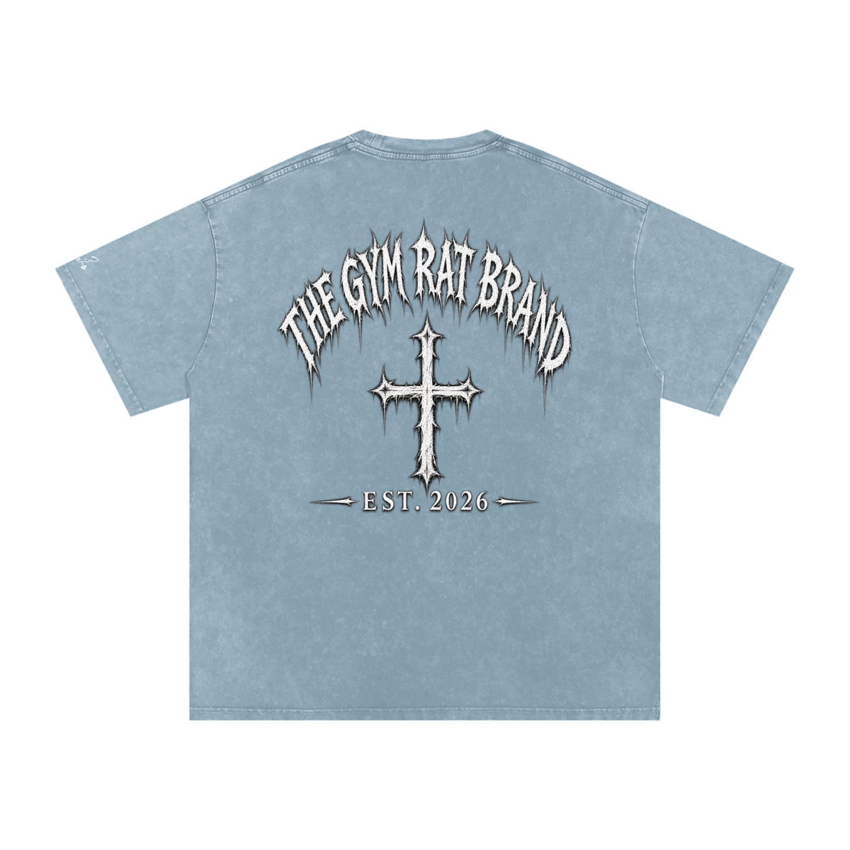 Mens The Gym Rat Brand Cross Oversize Tee