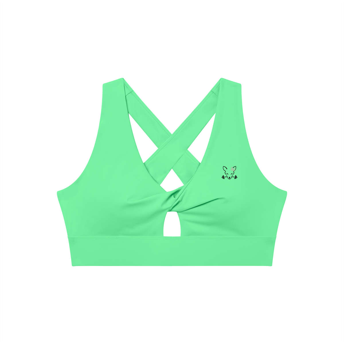 Women's Twist Front V-Neck Sports Bra