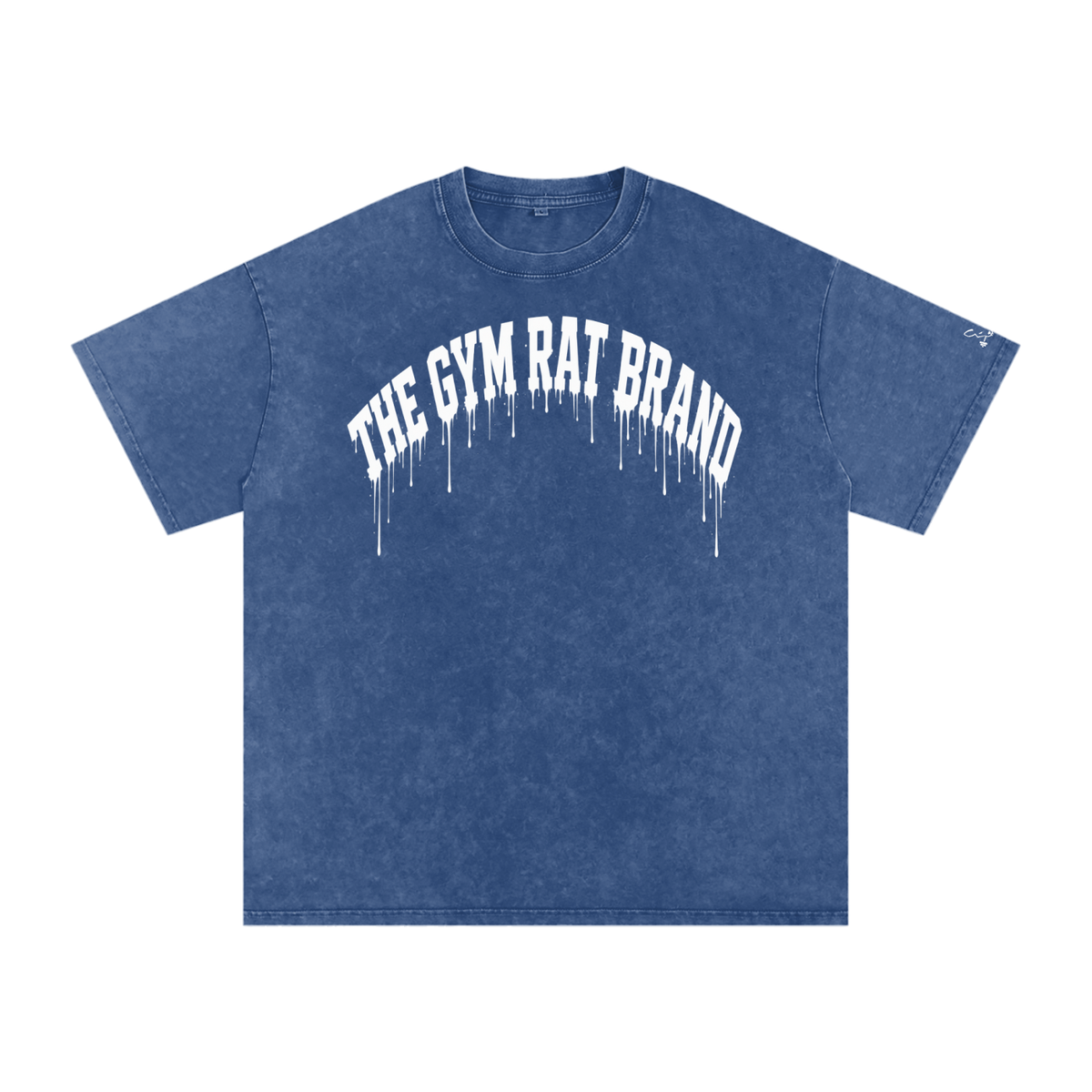 Mens The Gym Rat Brand Drip Oversize Tee