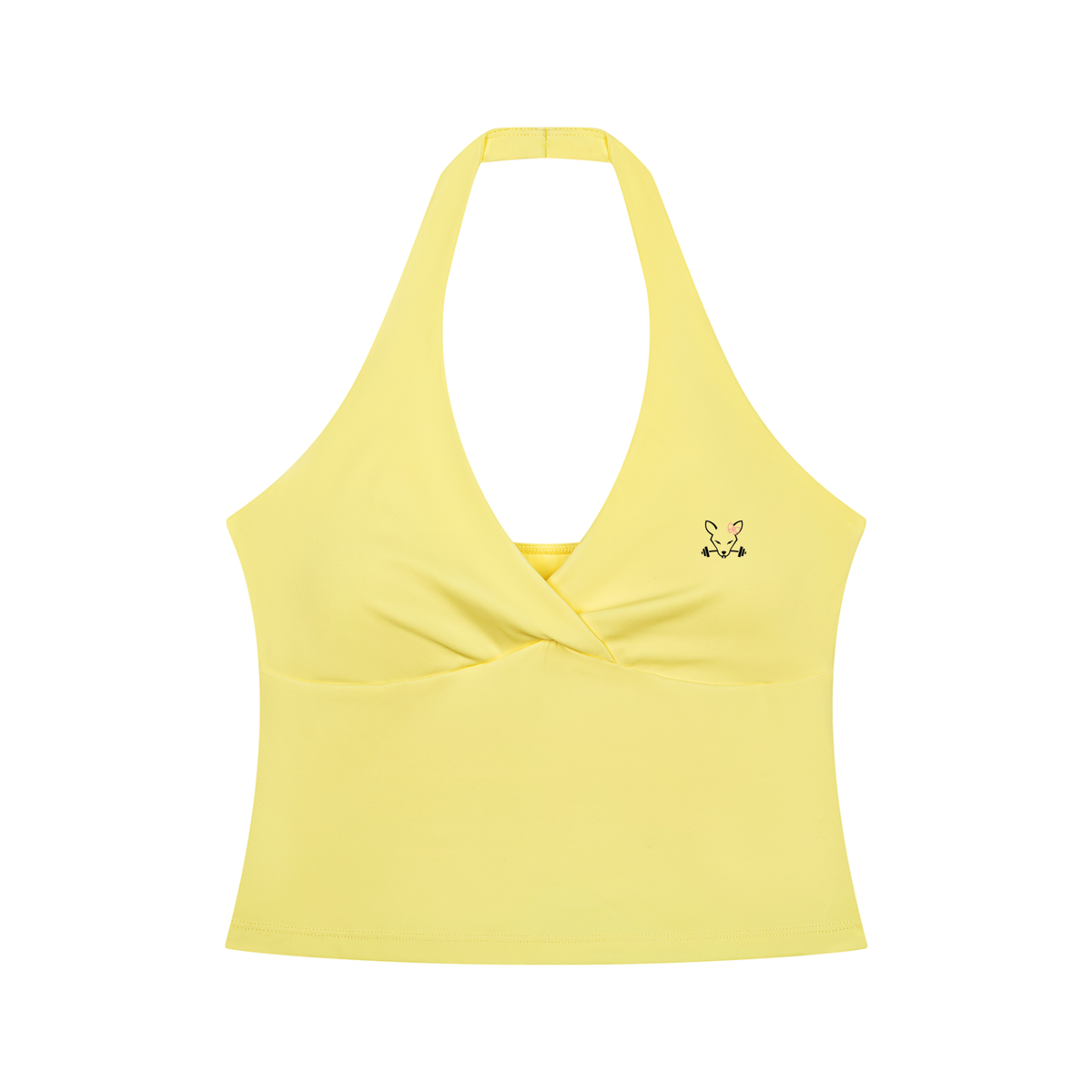 The Gym Rat Women’s Halter Cross-Over Crop Top