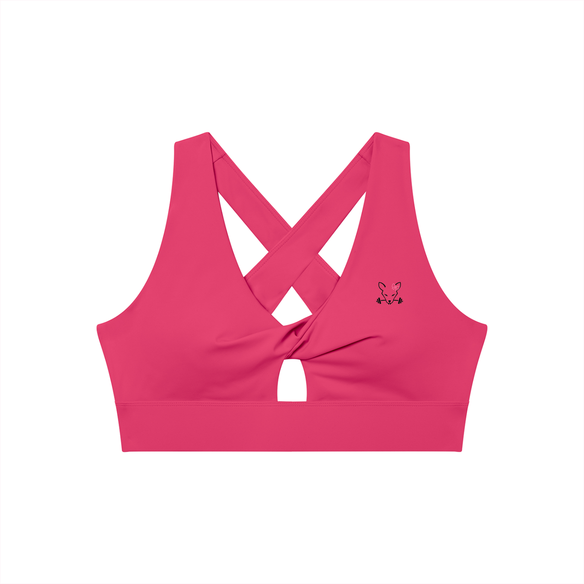 Women's Twist Front V-Neck Sports Bra