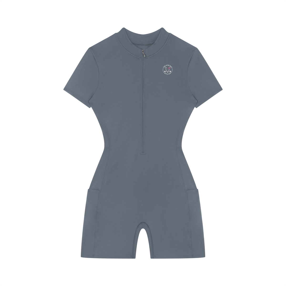 Women’s Stamp Zip-Up Short Sleeve Performance Romper