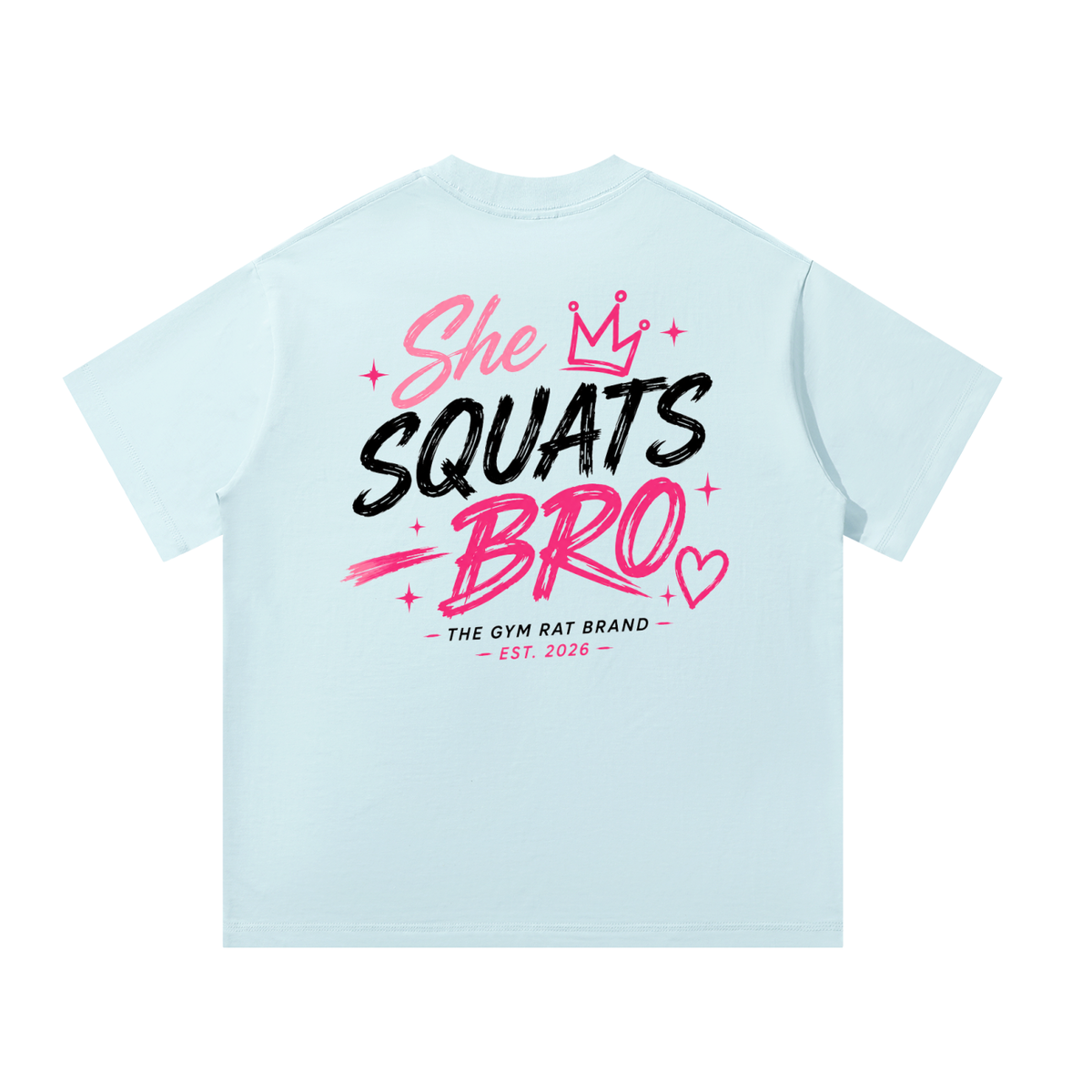 Women’s She Squats Bro Heavyweight Oversized T-Shirt