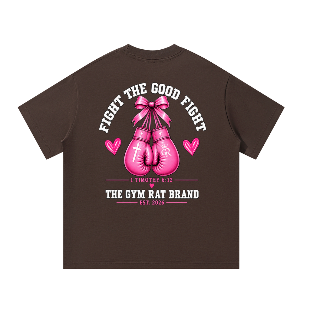 Women’s Armor of God Fight the Good Fight Heavyweight Oversized Tee