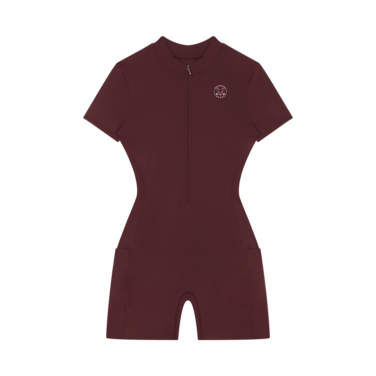 Women’s Stamp Zip-Up Short Sleeve Performance Romper