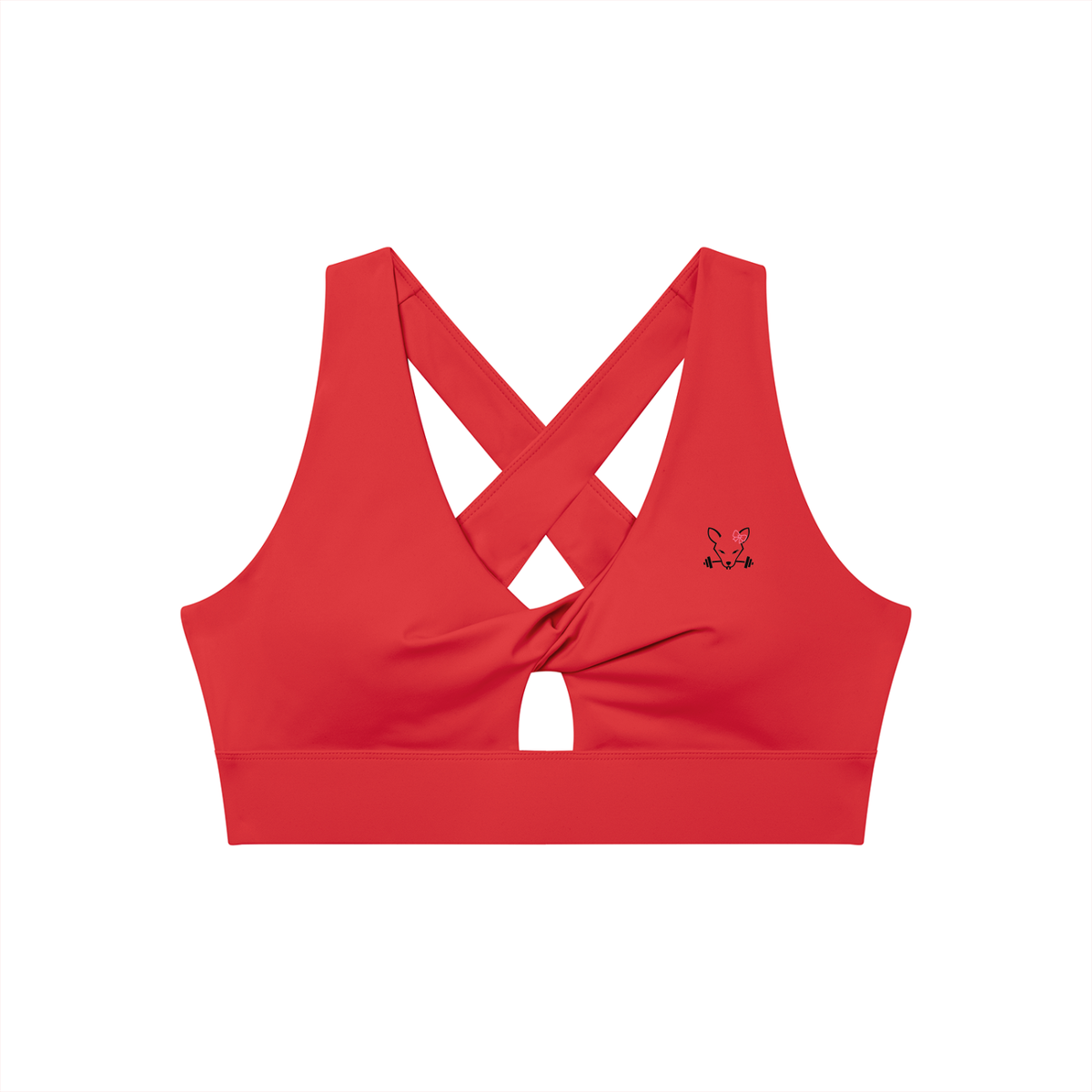 Women's Twist Front V-Neck Sports Bra