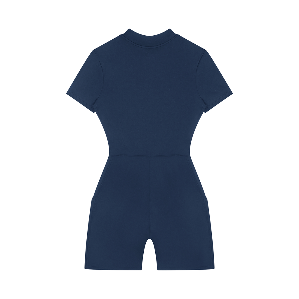 Women’s Logo Zip-Up Short Sleeve Performance Romper
