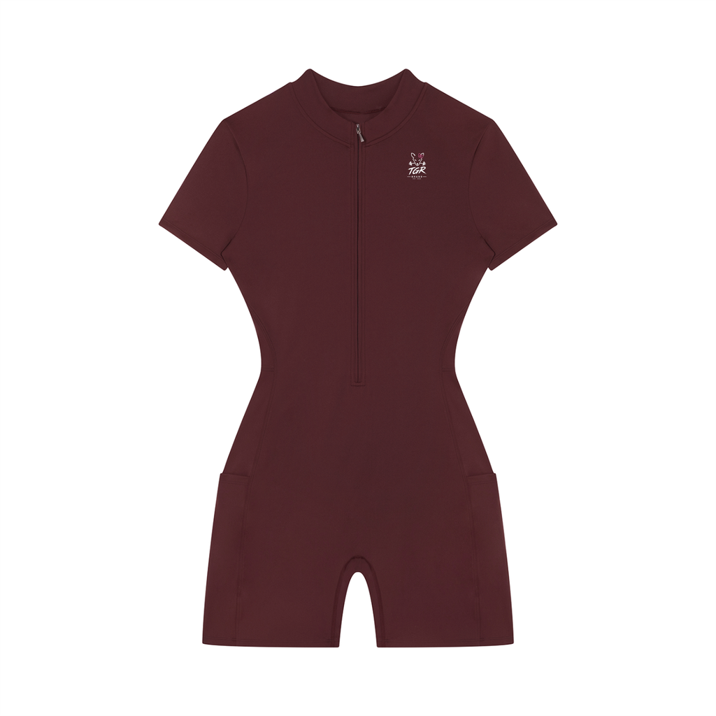 Women's TGR X Quarter-Zip Short Sleeve Romper