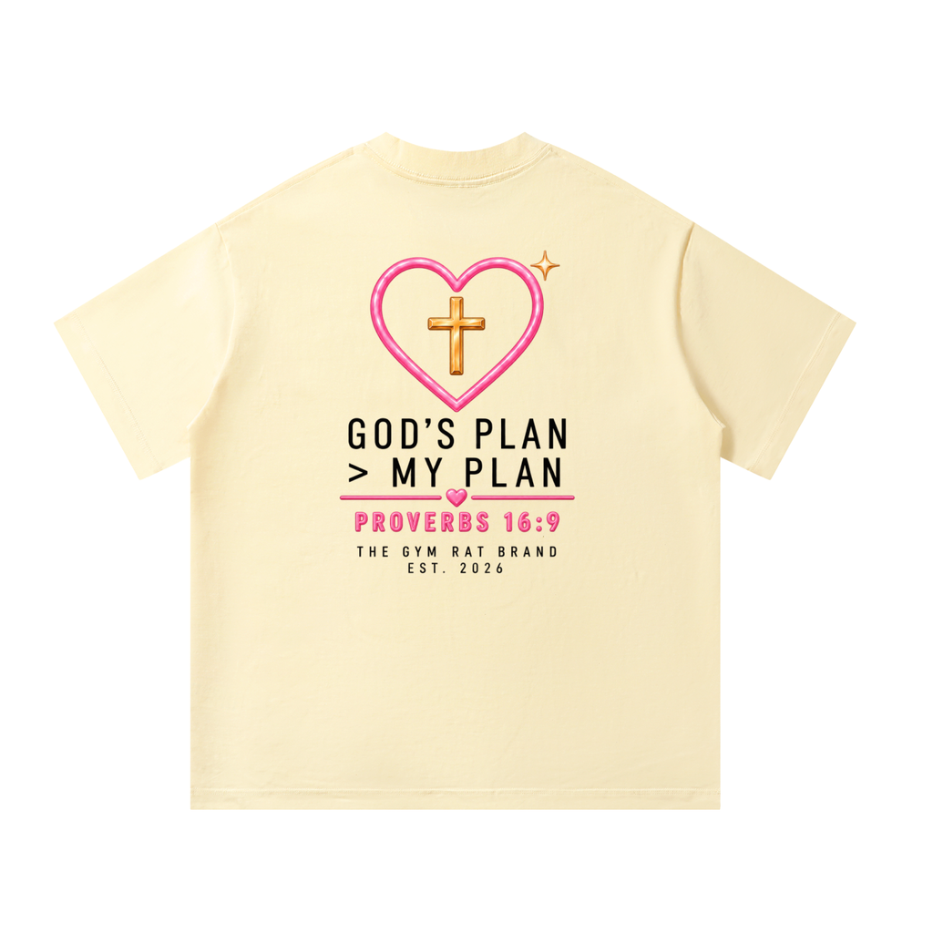 Women’s Armor of God Heavyweight Oversized Tee "God's Plan"
