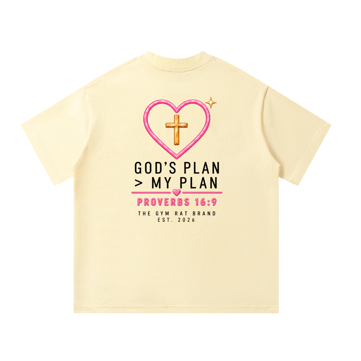 Women’s Armor of God Heavyweight Oversized Tee "God's Plan"