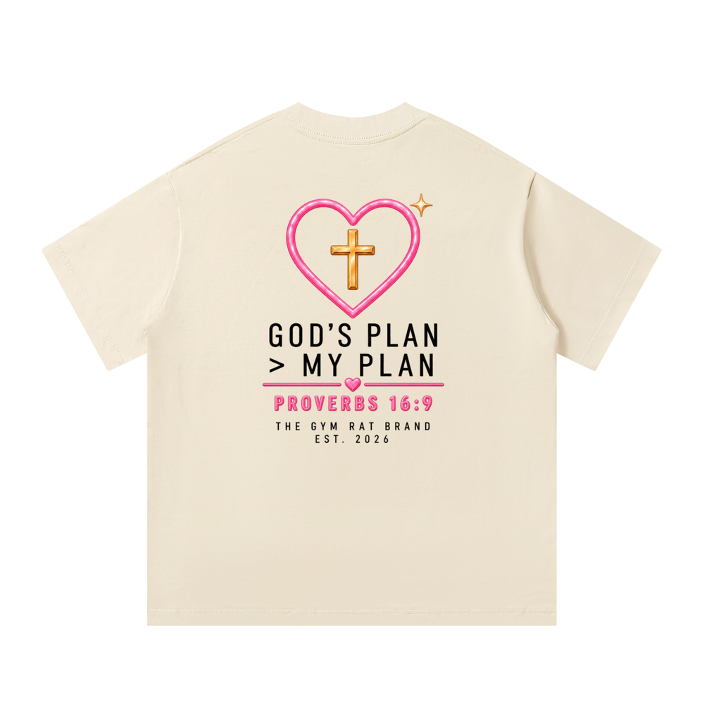 Women’s Armor of God Heavyweight Oversized Tee "God's Plan"