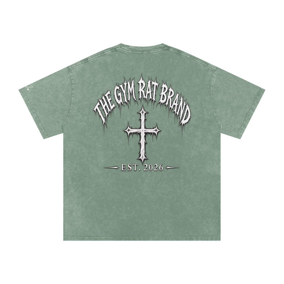 Mens The Gym Rat Brand Cross Oversize Tee