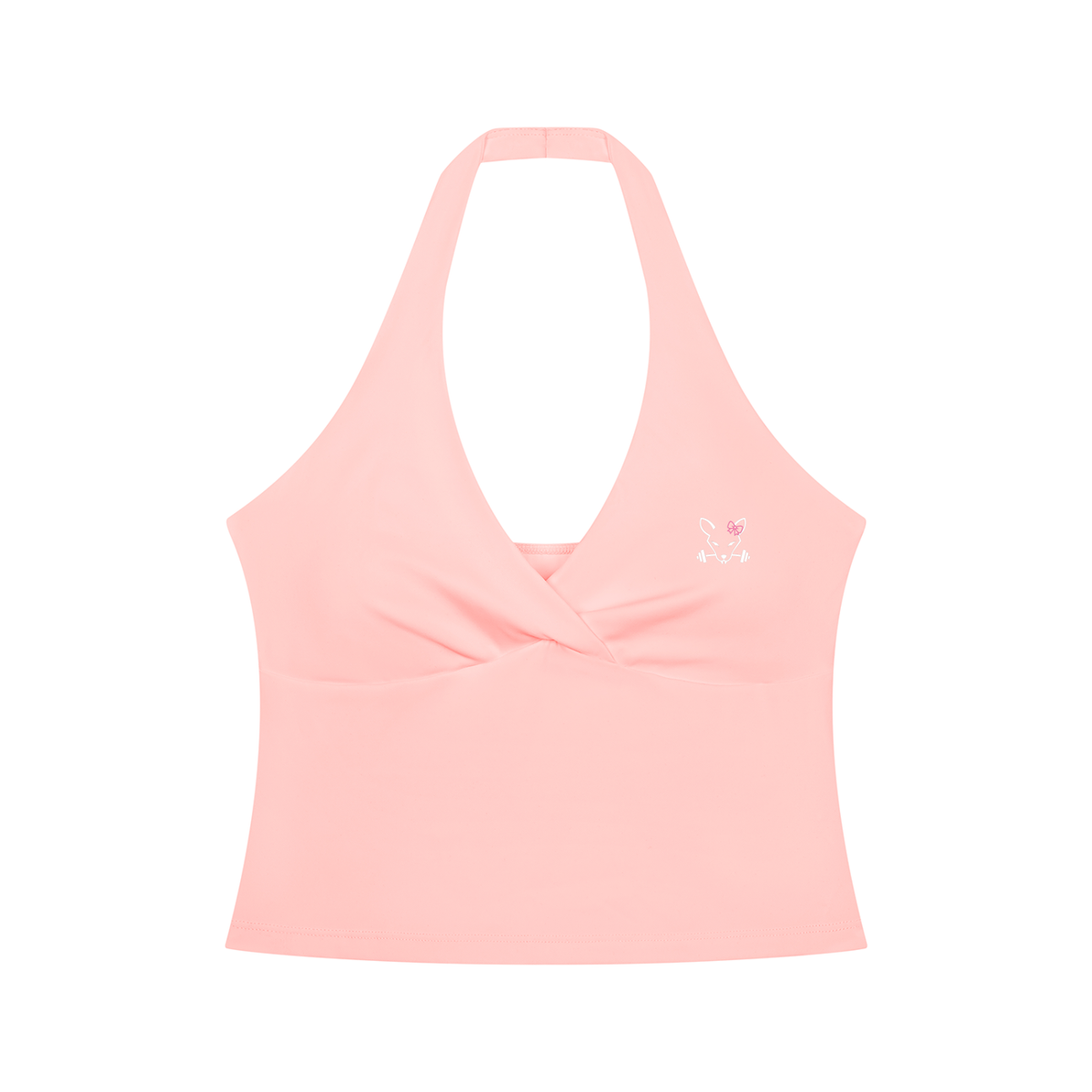 The Gym Rat Women’s Halter Cross Over Crop Top