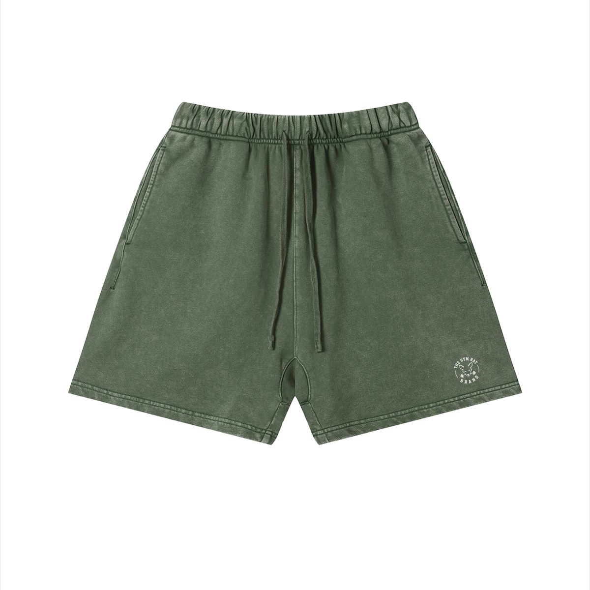 Men’s The Gym Rat Brand Stamp Heavyweight Vintage Washed Shorts