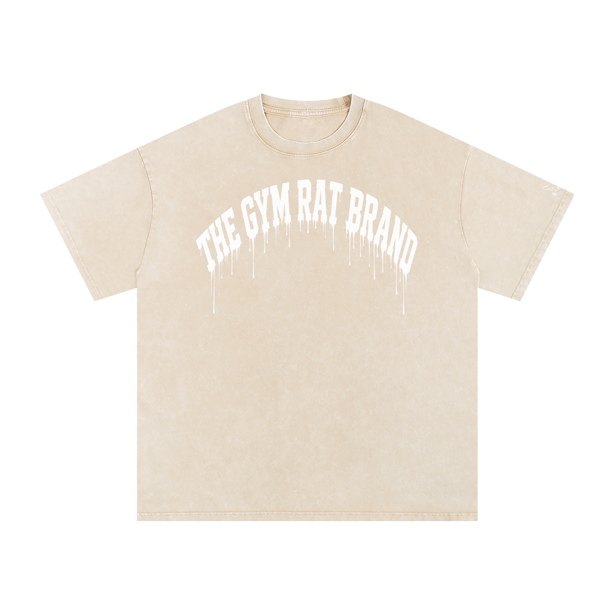 Women’s Oversize The Gym Rat Brad Drip Vintage Snow Wash Tee