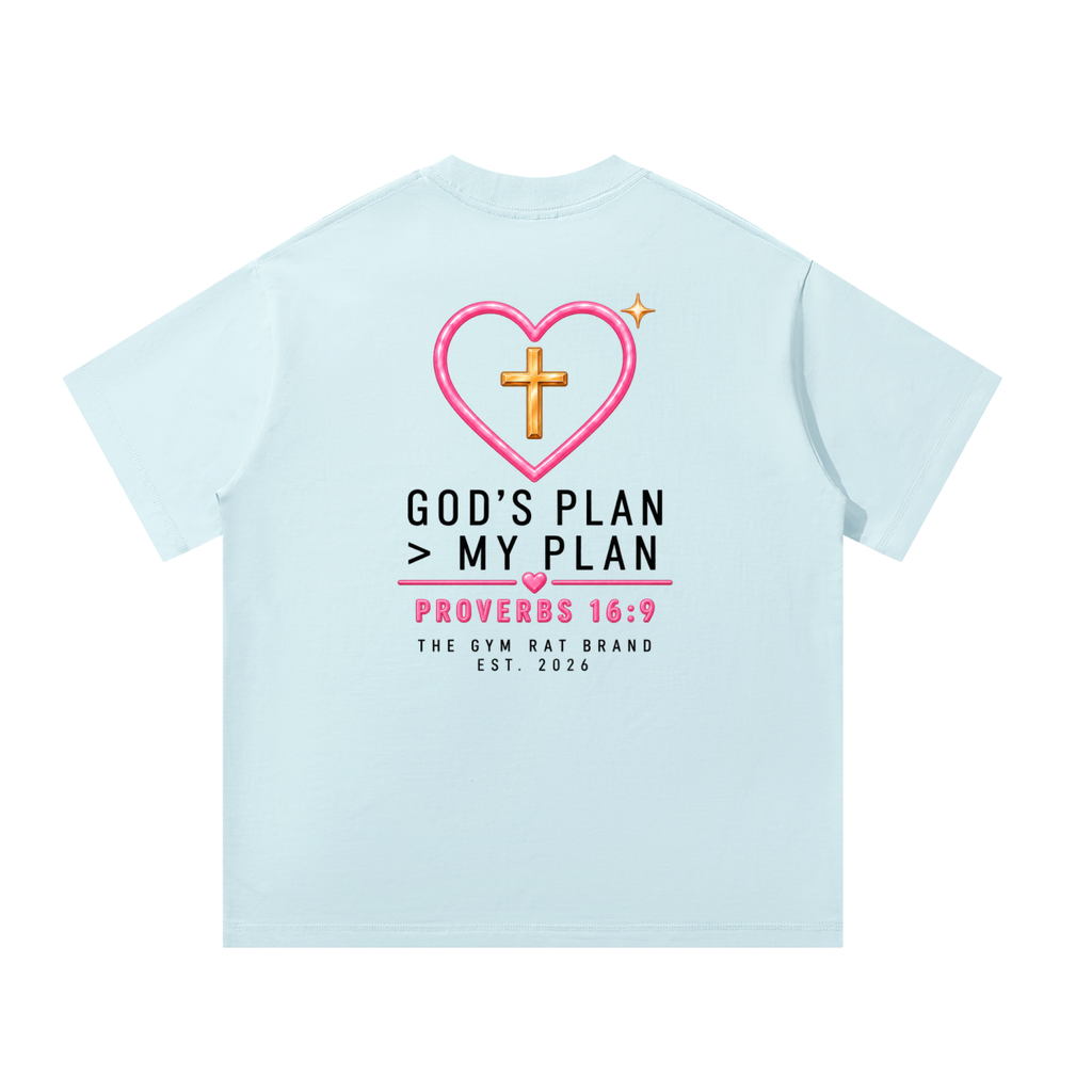 Women’s Armor of God Heavyweight Oversized Tee "God's Plan"