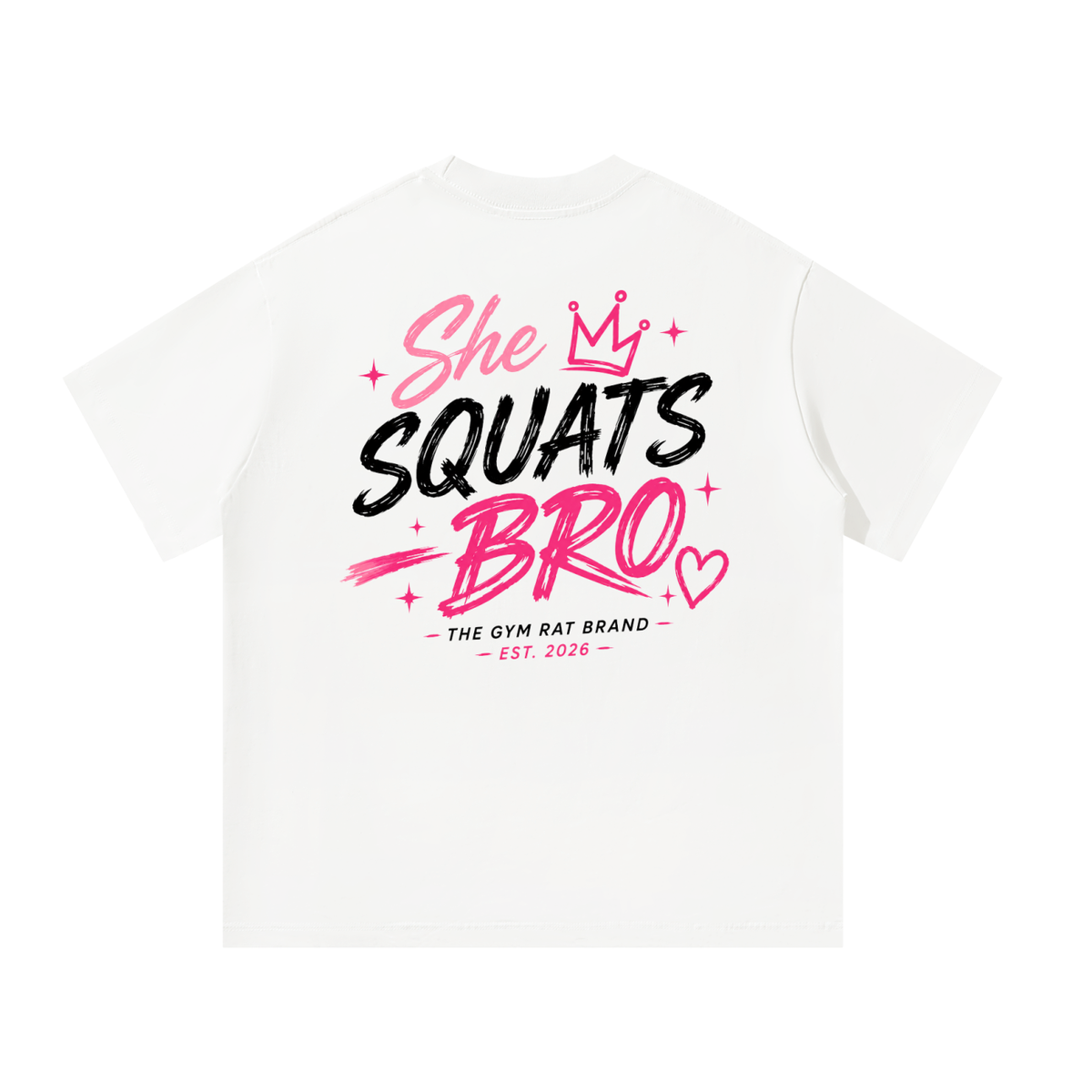 Women’s She Squats Bro Heavyweight Oversized T-Shirt