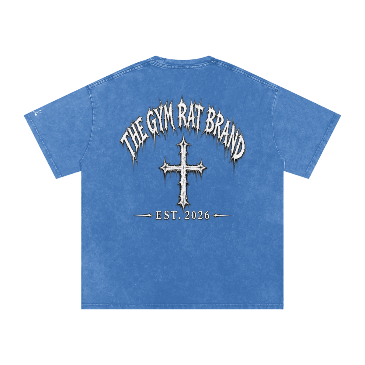 Mens The Gym Rat Brand Cross Oversize Tee