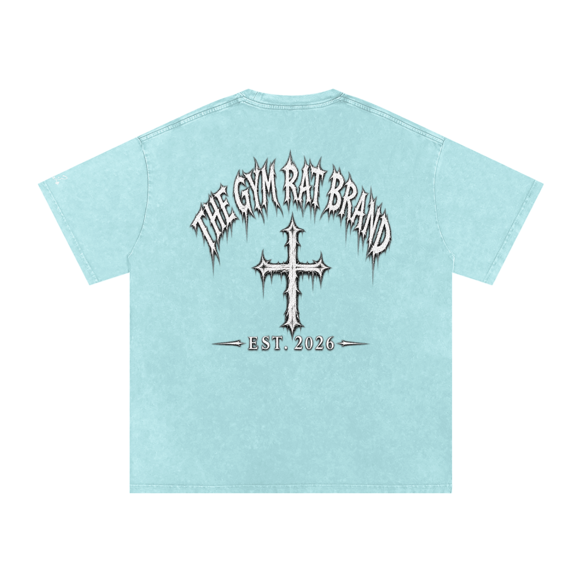 Mens The Gym Rat Brand Cross Oversize Tee