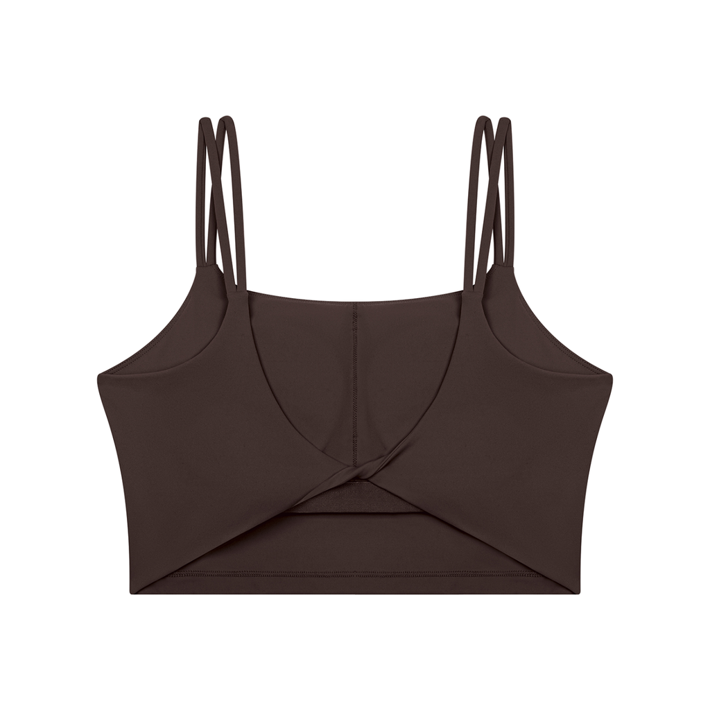 Women’s Stamp Cross-Back Cropped Tank Top