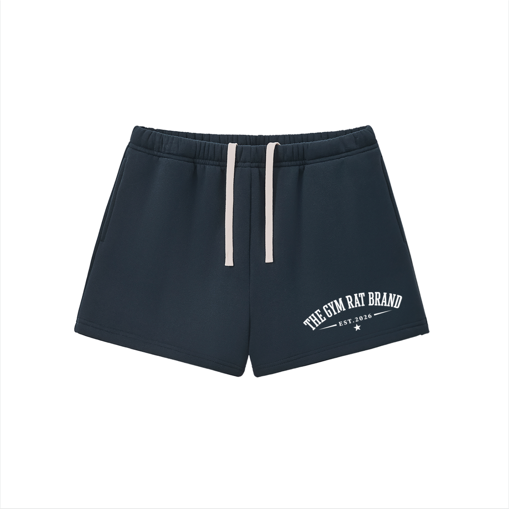 Women’s The Gym Rat Brand Essential Fleece Drawstring Sweat shorts
