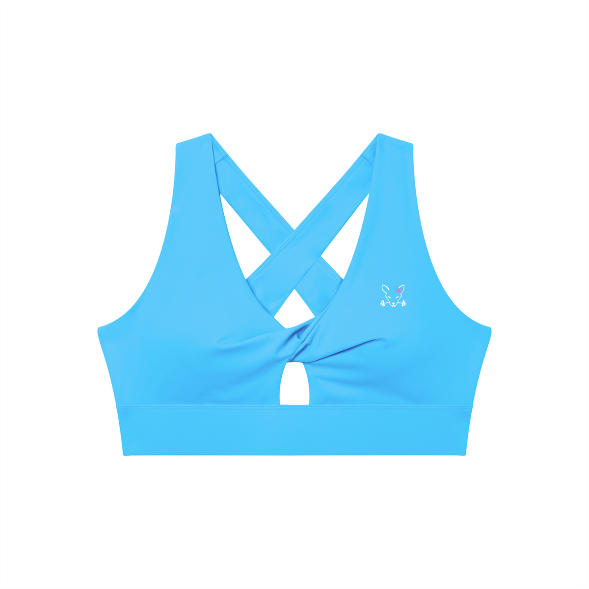 Women's Twist Front V-Neck Sports Bra