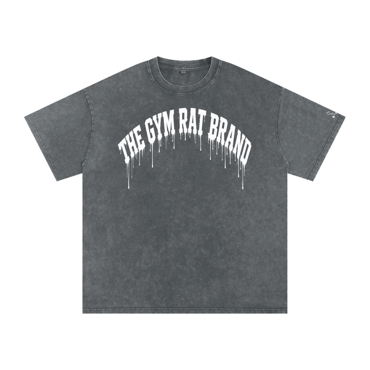 Women’s Oversize The Gym Rat Brad Drip Vintage Snow Wash Tee