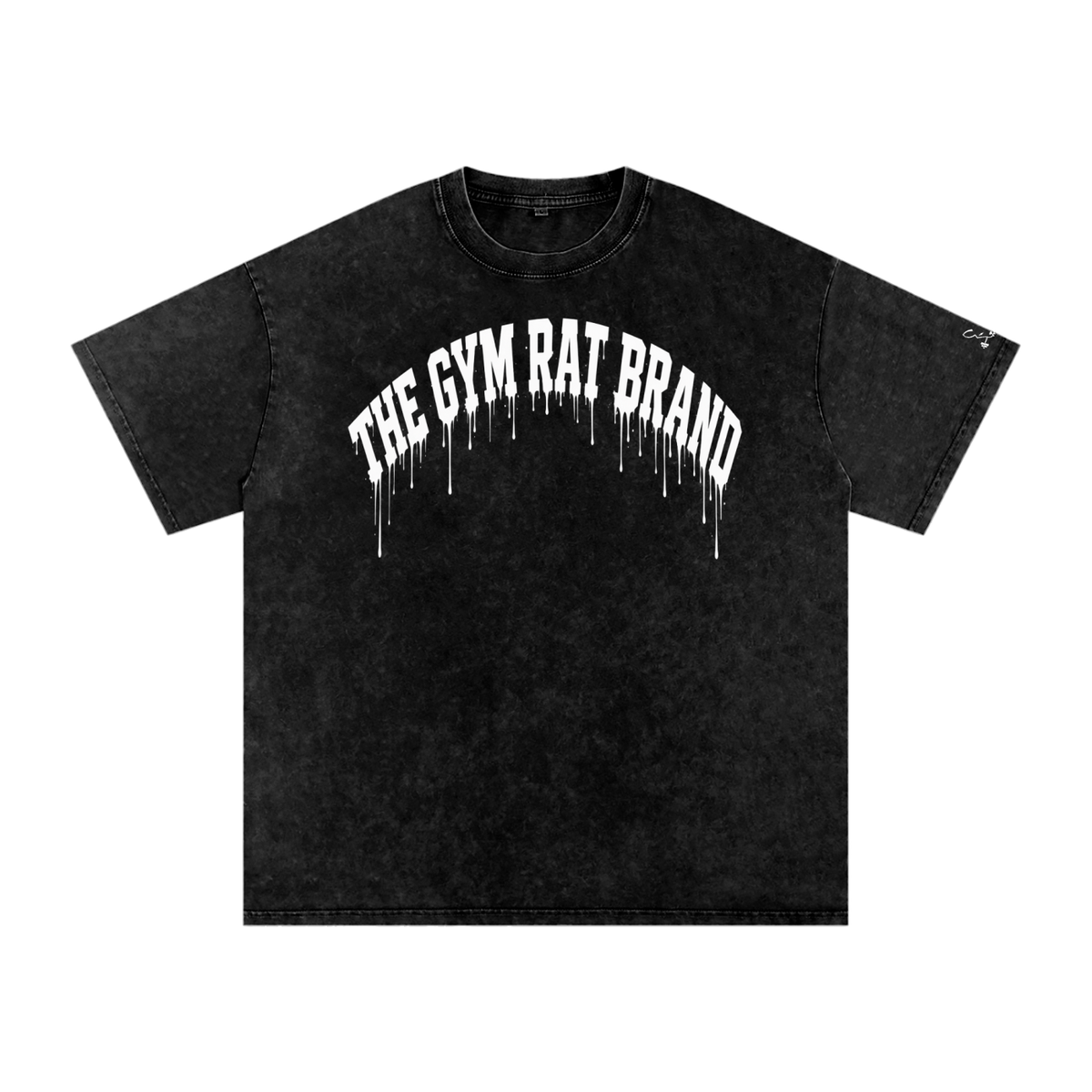 Women’s Oversize The Gym Rat Brad Drip Vintage Snow Wash Tee