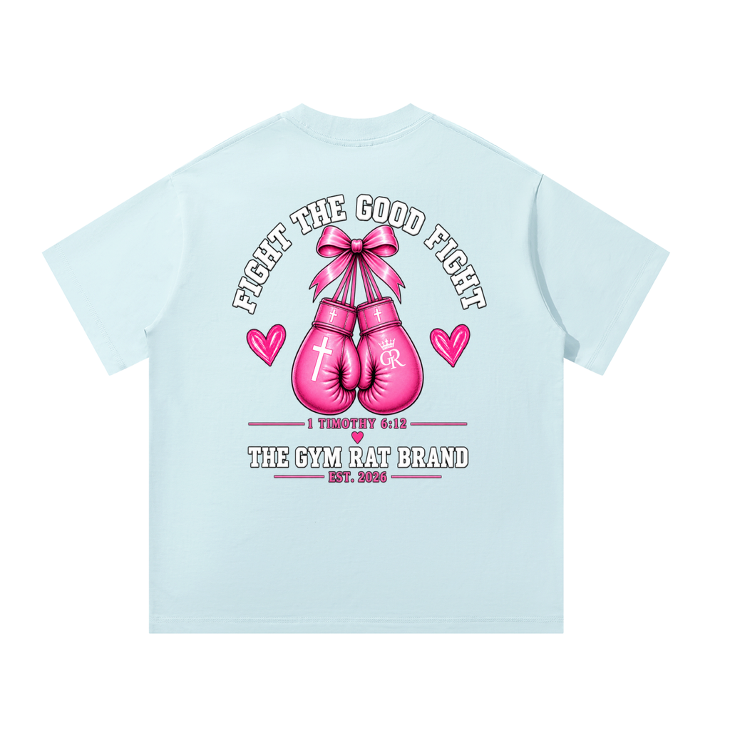 Women’s Armor of God Fight the Good Fight Heavyweight Oversized Tee