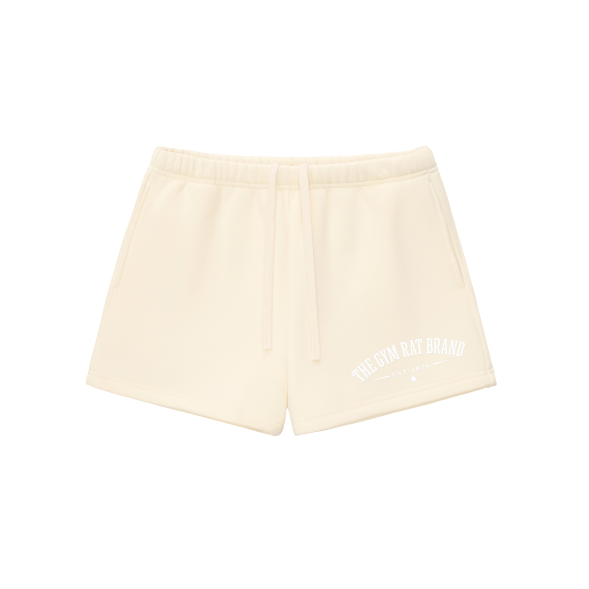 Women’s The Gym Rat Brand Essential Fleece Drawstring Sweat shorts