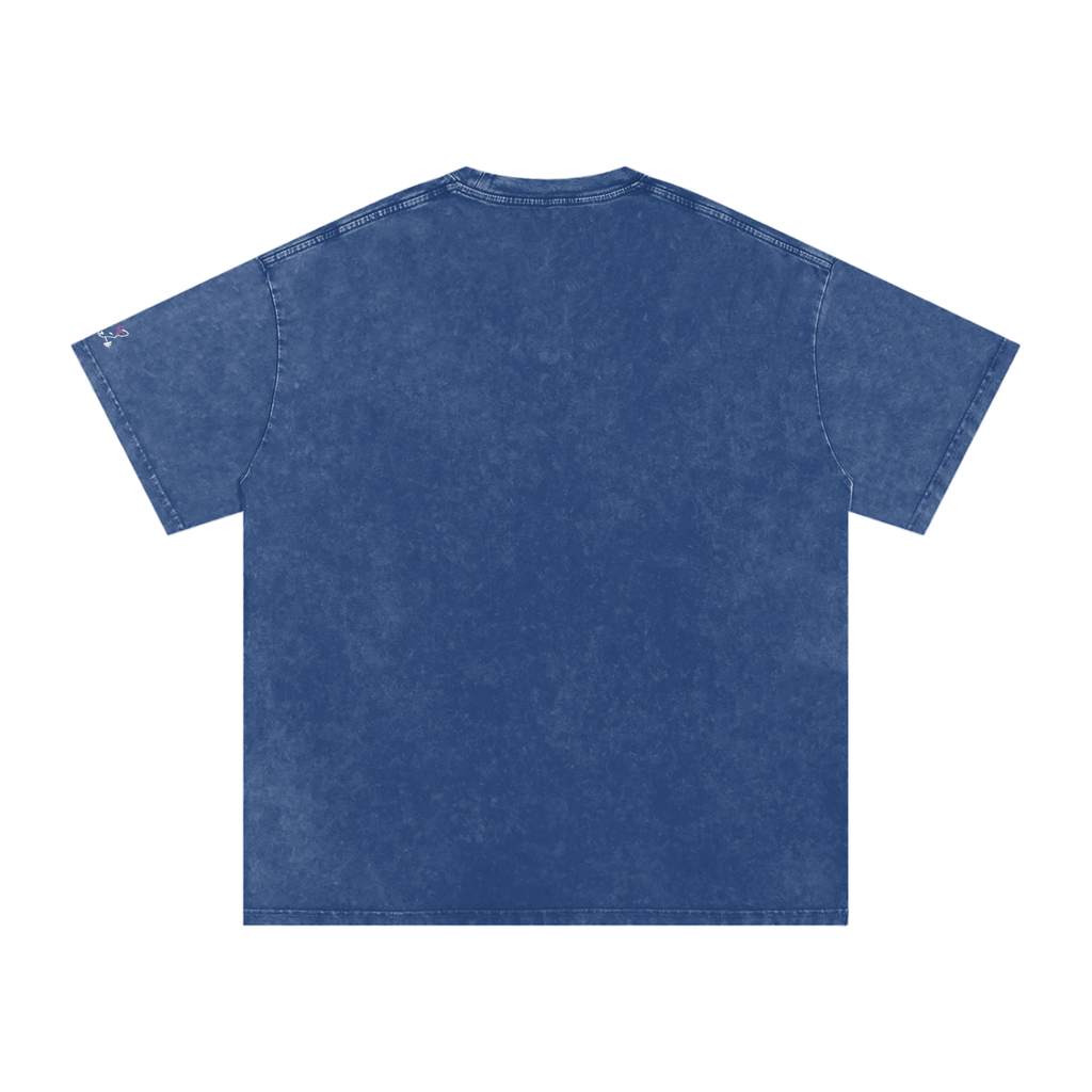 Women’s Oversize The Gym Rat Brad Drip Vintage Snow Wash Tee