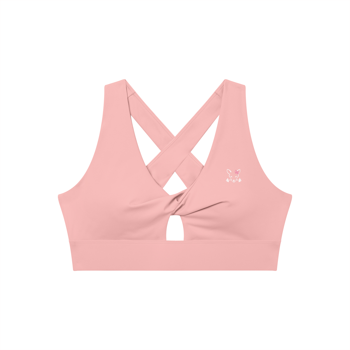 Women's Twist Front V-Neck Sports Bra