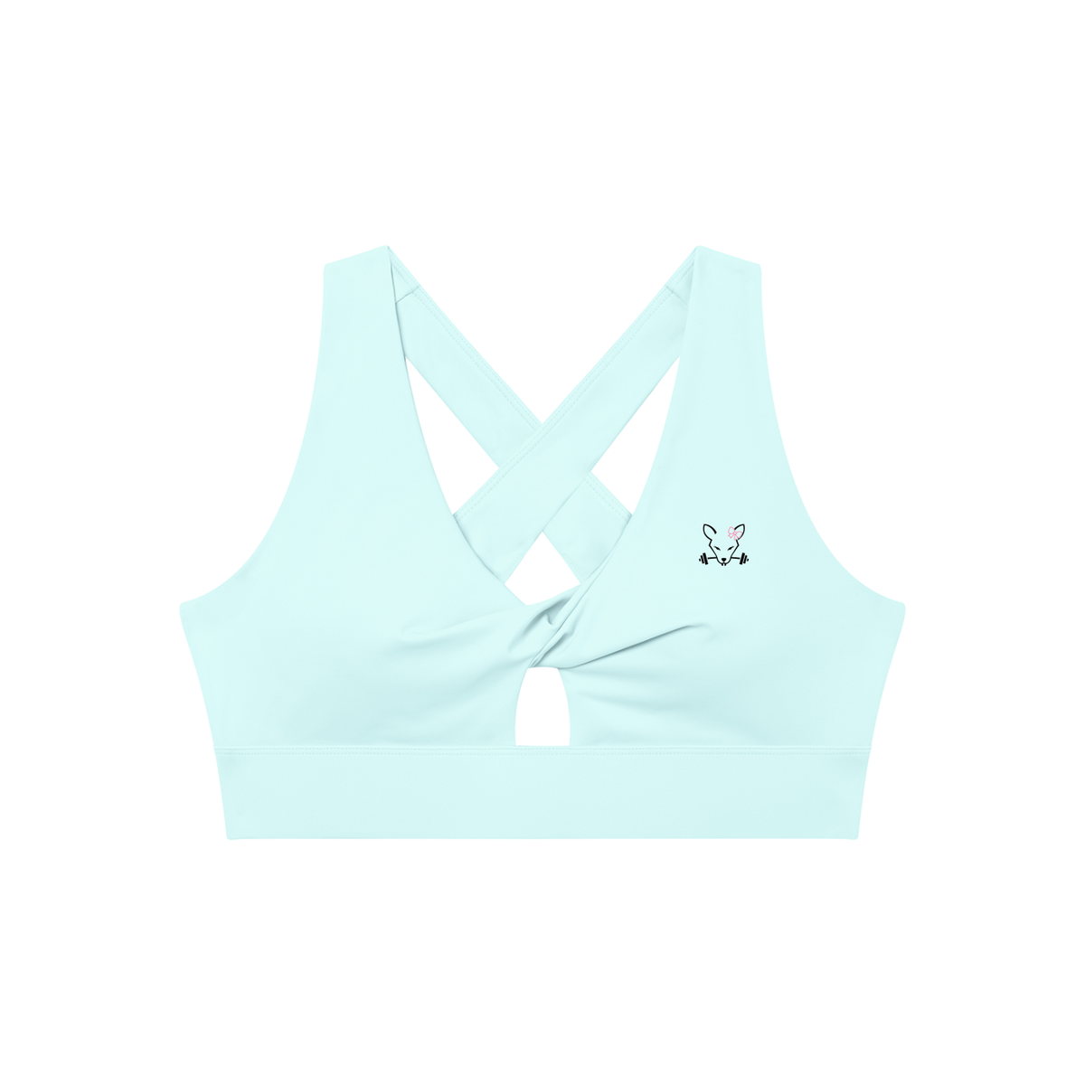 Women's Twist Front V-Neck Sports Bra