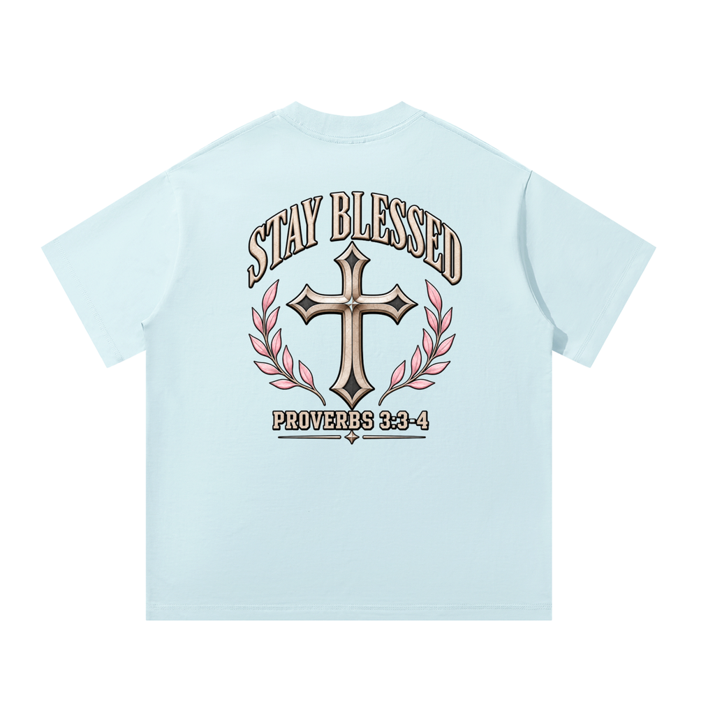 Women’s “Stay Blessed” Armor of God Heavyweight Oversized Tee