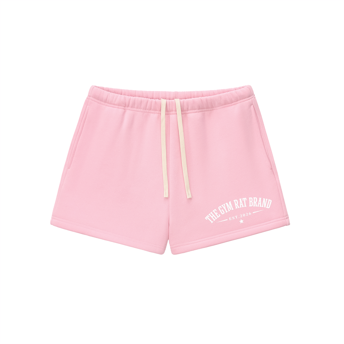 Women’s The Gym Rat Brand Essential Fleece Drawstring Sweat shorts