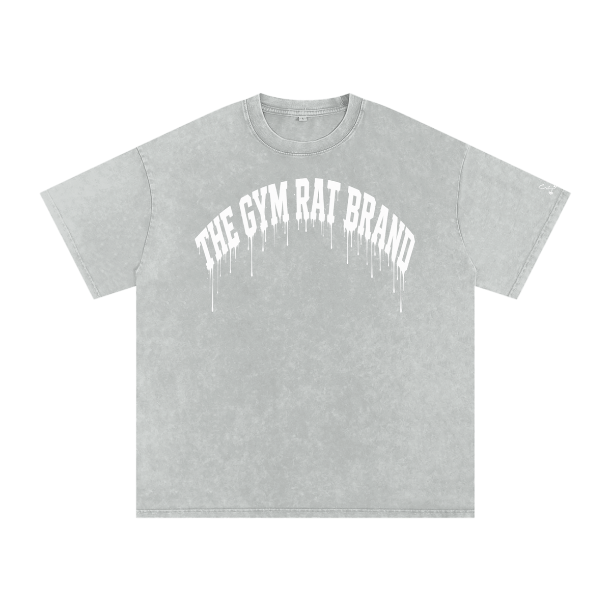 Women’s Oversize The Gym Rat Brad Drip Vintage Snow Wash Tee