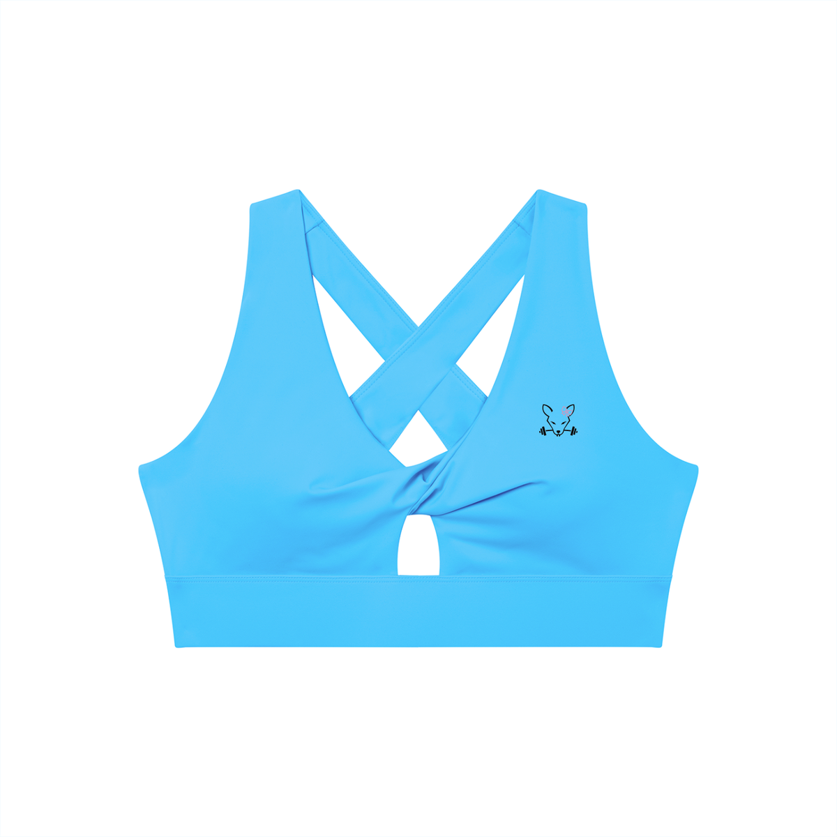 Women's Twist Front V-Neck Sports Bra