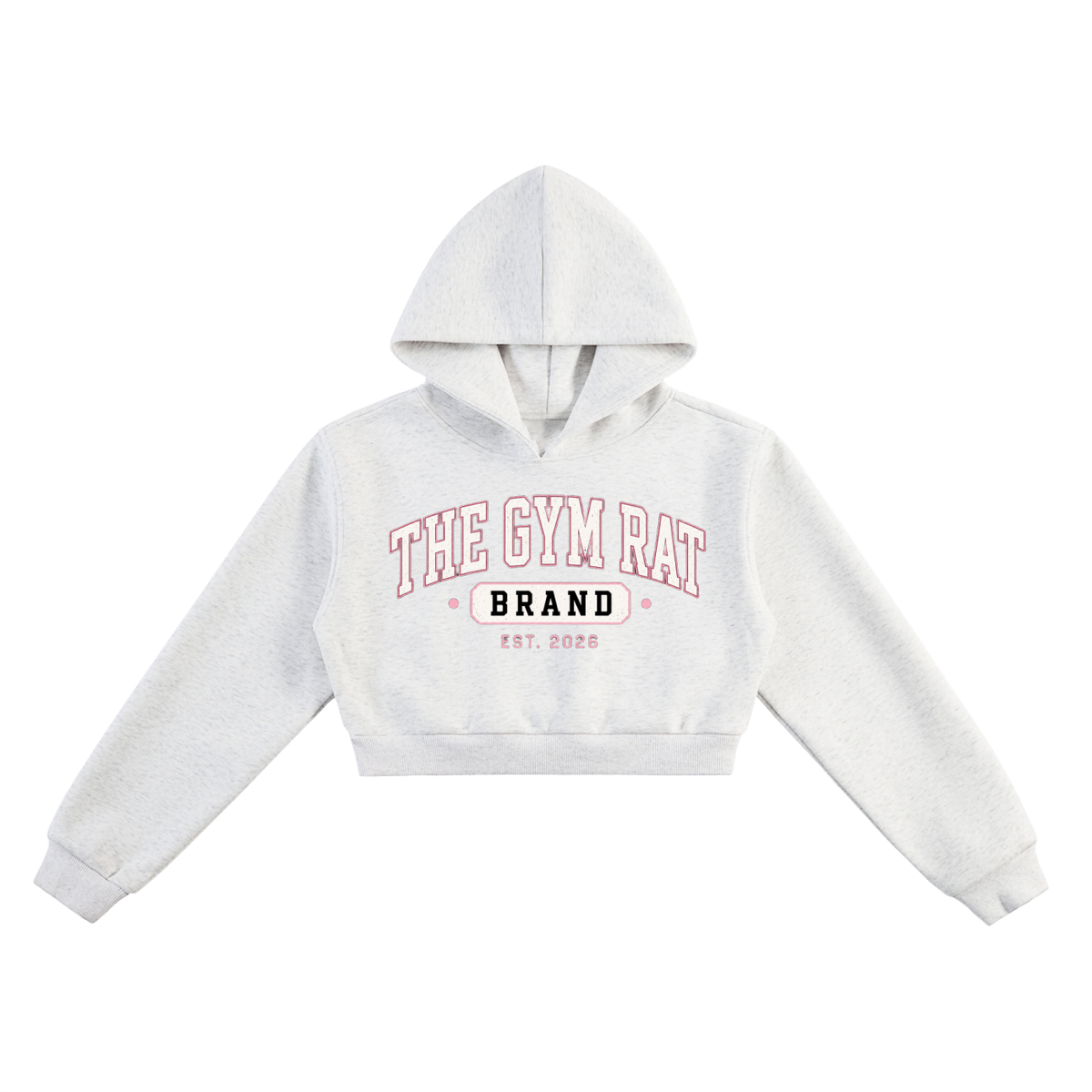 Women’s The Gym Rat Brand Varsity Heavyweight Cropped Hoodie