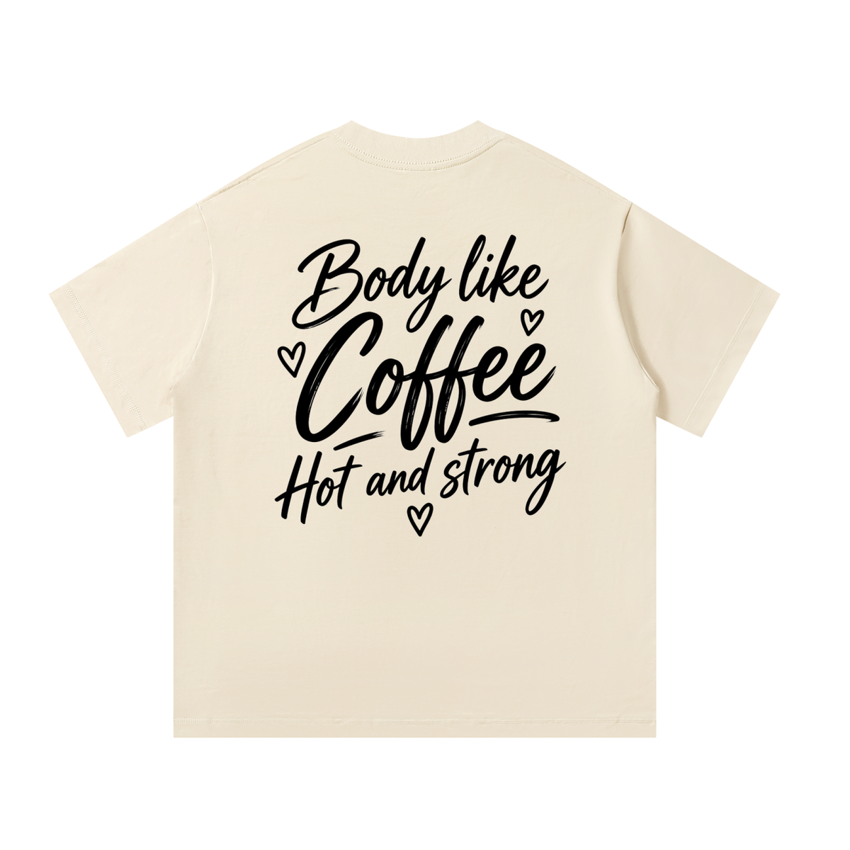 Women’s Body Life Coffee Heavyweight Oversized T-Shirt