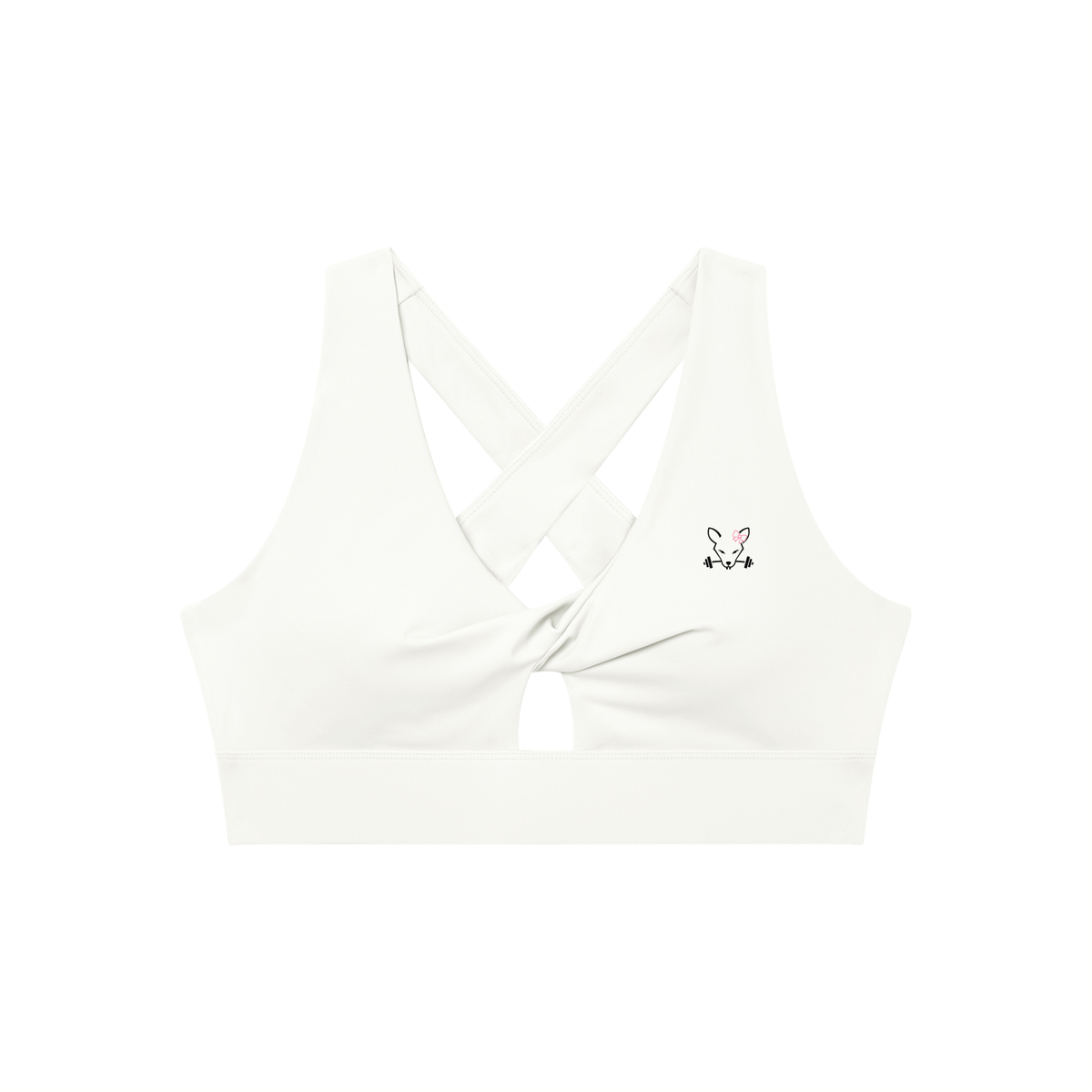 Women's Twist Front V-Neck Sports Bra