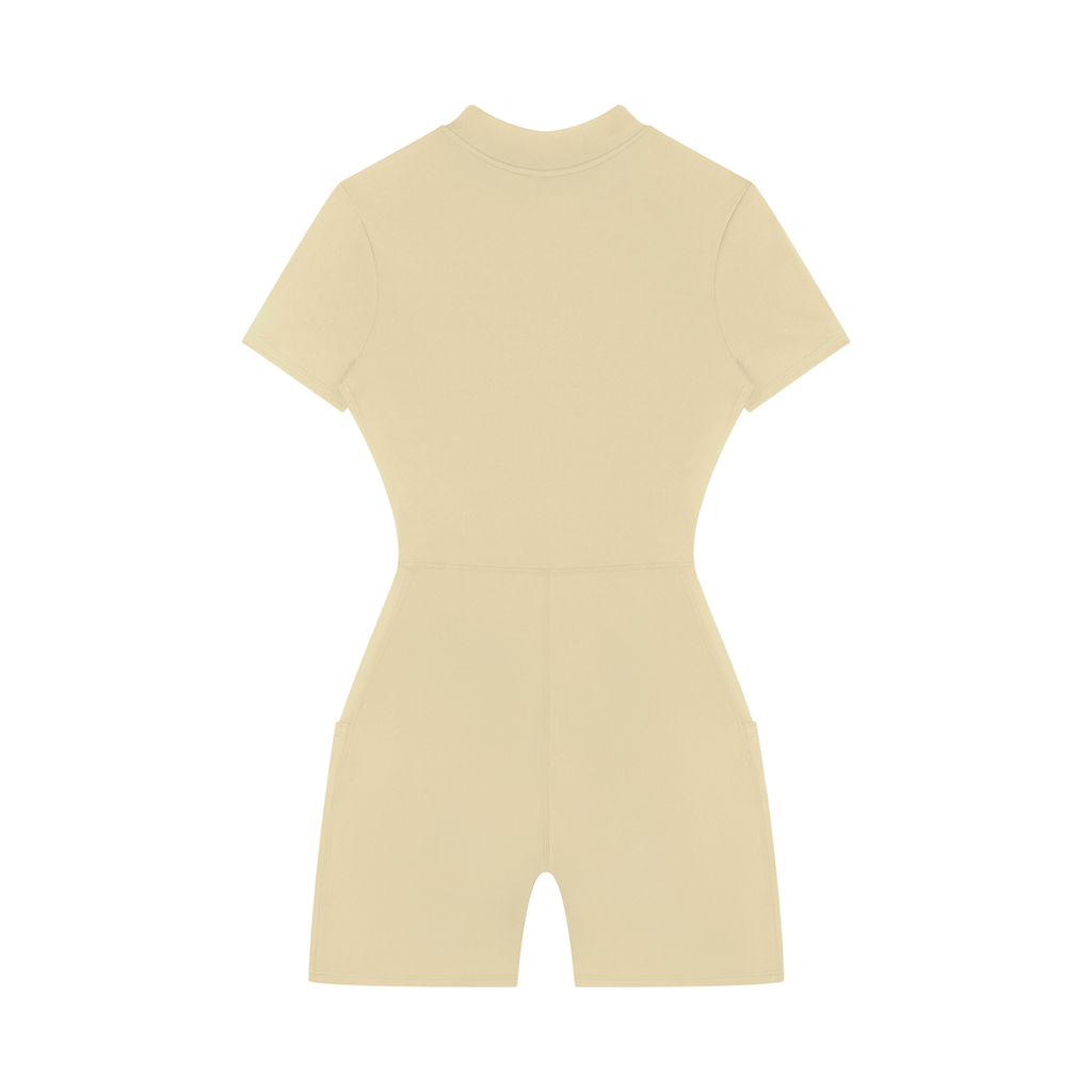 Women’s Stamp Zip-Up Short Sleeve Performance Romper