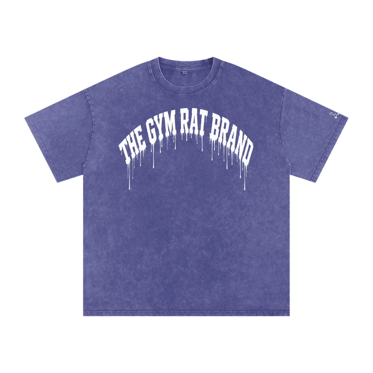 Mens The Gym Rat Brand Drip Oversize Tee