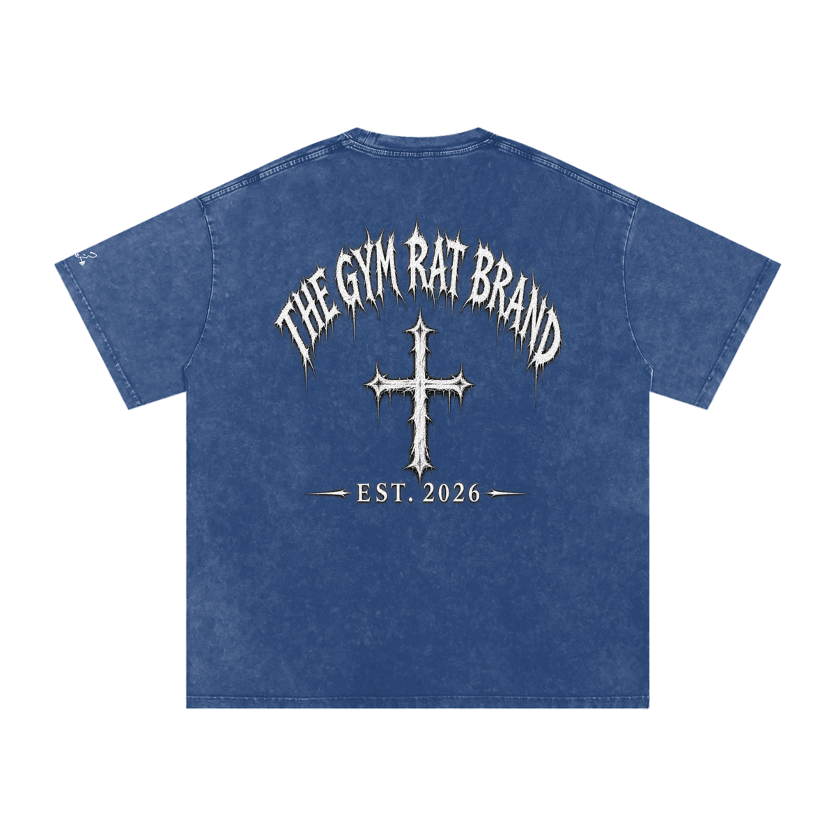 Mens The Gym Rat Brand Cross Oversize Tee