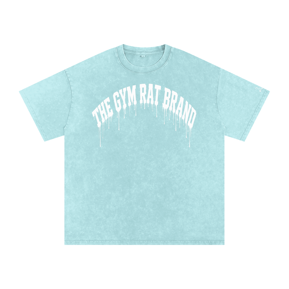 Mens The Gym Rat Brand Drip Oversize Tee