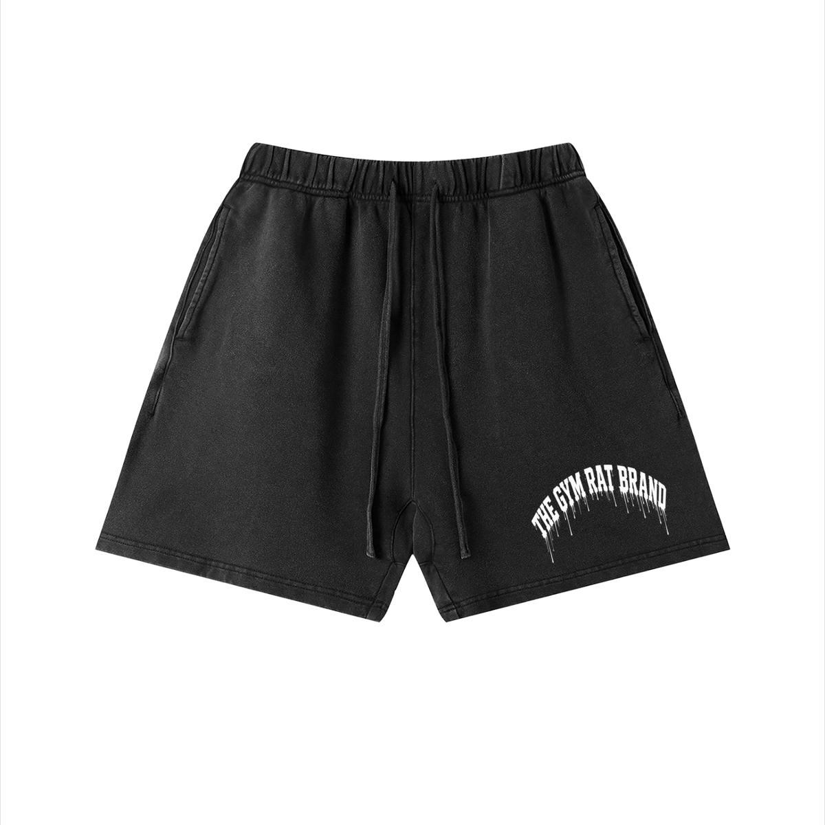 Men’s The Gym Rat Brand Drip Heavyweight Vintage Washed Shorts