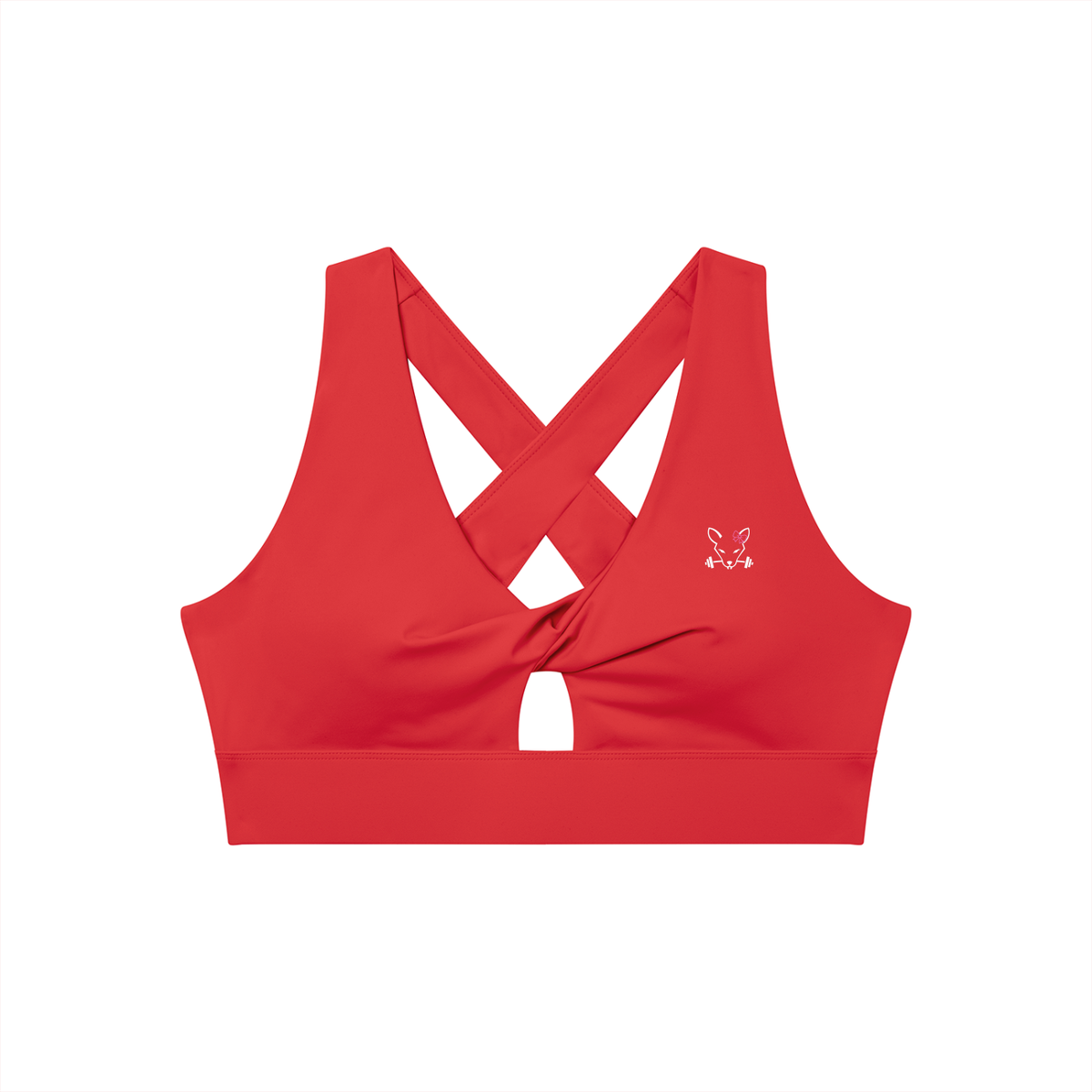Women's Twist Front V-Neck Sports Bra