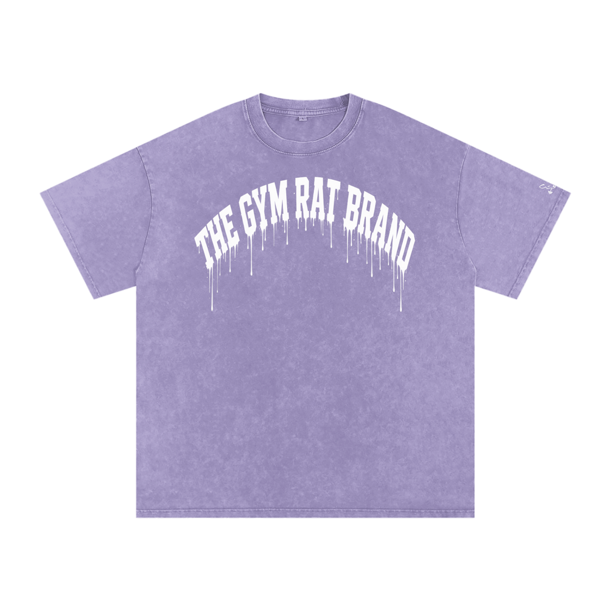 Mens The Gym Rat Brand Drip Oversize Tee