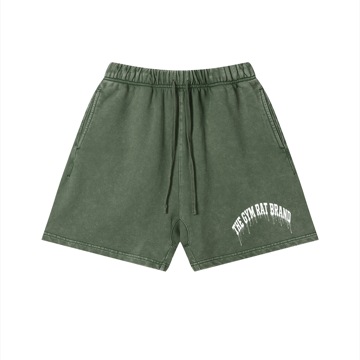 Men’s The Gym Rat Brand Drip Heavyweight Vintage Washed Shorts